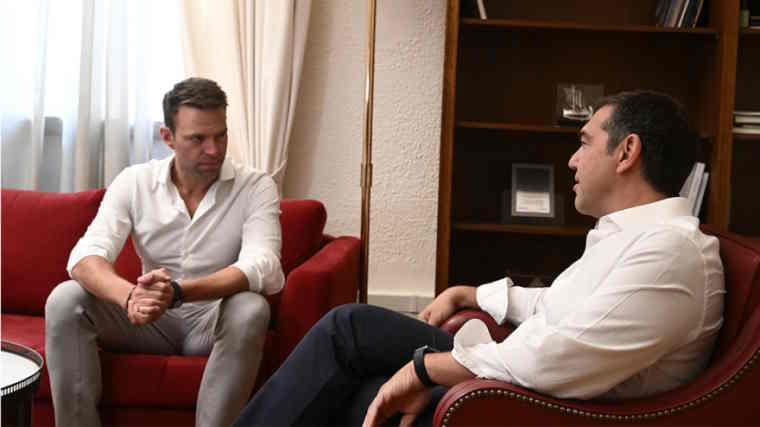 Τσίπρας σε Κασσελάκη: Οι χαρές δεν είναι περίσσιες και οι δυσκολίες είναι πολλές - Ο διάλογός τους για NBA και μπέιζμπολ