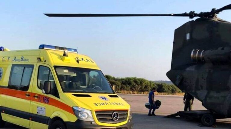 Μεταφορά ασθενών με πτητικά μέσα της ΠΑ και από την Πάρο