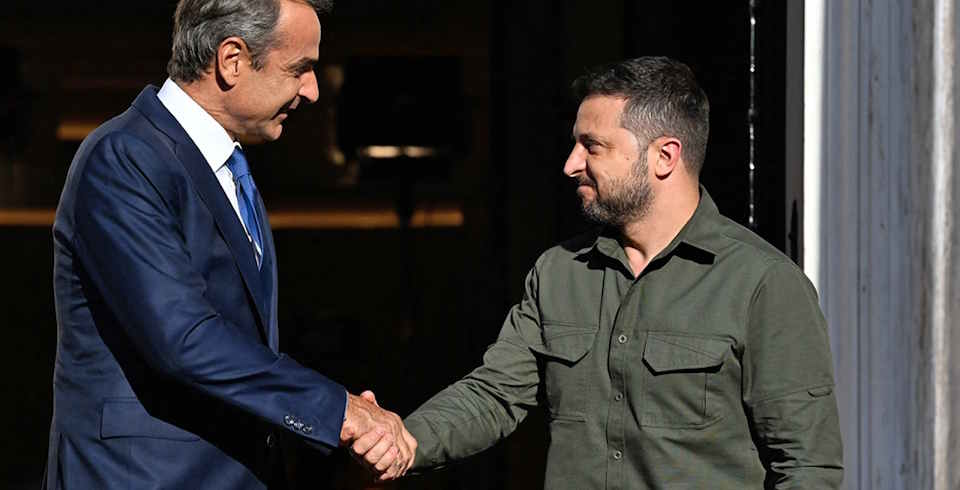 Aιφνιδιαστική επίσκεψη Μητσοτάκη στην Ουκρανία - Συνάντηση με Ζελένσκι στην Οδησσό