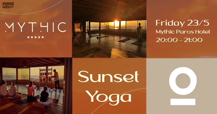 4th Paros Way: Μοναδικό Sunset Yoga μάθημα στο Somana Flo Studio του Mythic Paros