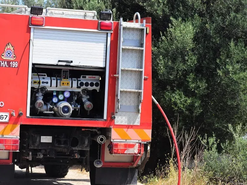 Βελτιωμένη η εικόνα της φωτιάς σε δασική έκταση στον Κινίδαρο Νάξου