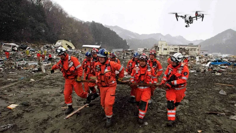 Tελετή παράδοσης drone στην Ελληνική Ομάδα Διάσωσης