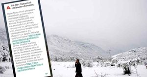Μήνυμα του 112 στην Αττική: Επικίνδυνη χιονόπτωση αύριο πριν το μεσημέρι