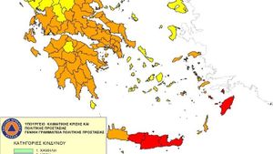 Ακραίος κίνδυνος πυρκαγιάς, κατηγορίας 5, προβλέπεται σήμερα για δύο περιφέρειες της χώρας