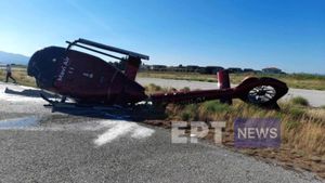 Πτώση τουρκικού ιδιωτικού ελικοπτέρου στο αεροδρόμιο της Σάμου – Είχε απογειωθεί από την Πάρο