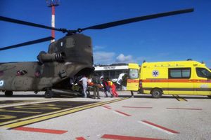 Μεταφορά ασθενών από νησιά του Αιγαίου με πτητικά μέσα της Πολεμικής Αεροπορίας