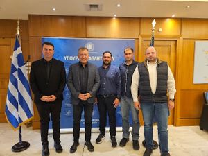 Συνάντηση Λιμενικών με τον Γιάννη Βρούτση