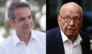 Μητσοτάκης και Μέρντοχ δείπνησαν σε ψαροταβέρνα της Τήνου