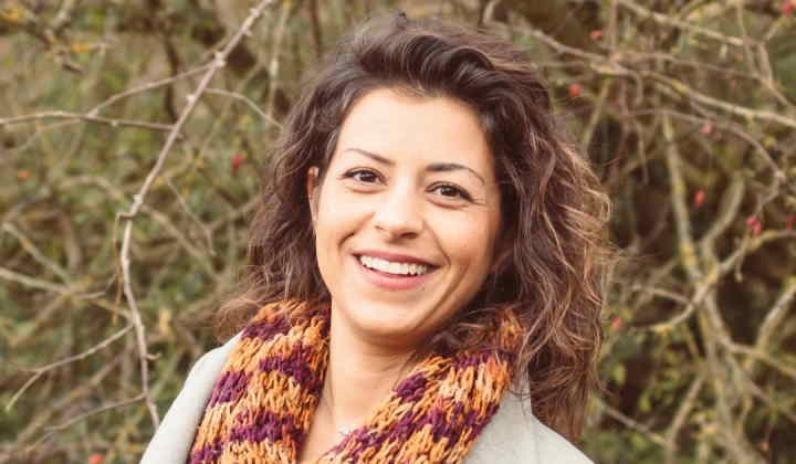 Η Άννα Μαρία Μοστράτου, υποψήφια με τον Κώστα Μπιζά