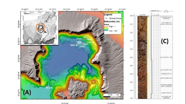 Πολύπλοκα και υπερανθεκτικά μικρόβια εντοπίστηκαν στο υποθαλάσσιο ηφαίστειο του Κολούμπου στη Σαντορίνη