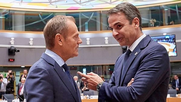 Συνάντηση Κυρ. Μητσοτάκη - Ντ. Τουσκ στη Βαρσοβία
