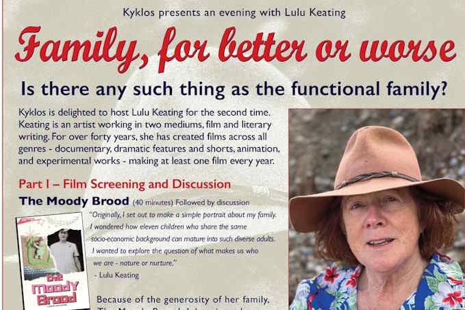 Ο Κύκλος παρουσιάζει μια βραδιά με τη Lulu Keating: Οικογένεια, για καλύτερα ή χειρότερα